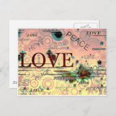 Frieden Postkarte (Vorne/Hinten)