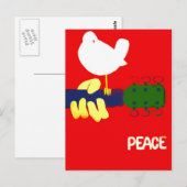 Frieden Postkarte (Vorne/Hinten)