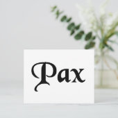 Frieden Postkarte (Stehend Vorderseite)