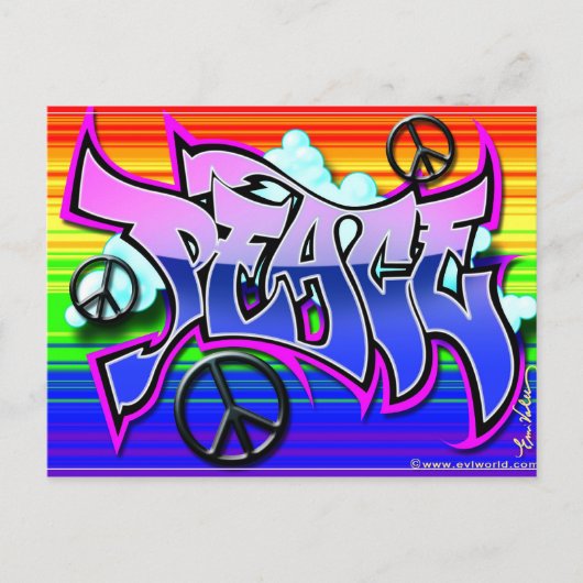 Frieden Postkarte (Vorderseite)