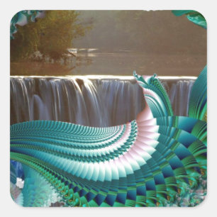 Frieden Quadratischer Aufkleber