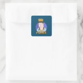Frieden Quadratischer Aufkleber (Tasche)