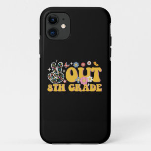 Frieden raus 8. Klasse Groovy letzter Schultag Case-Mate iPhone Hülle