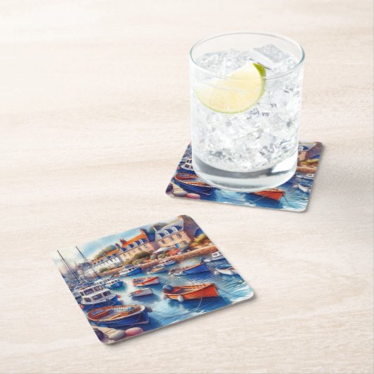 Frieden Rechteckiger Pappuntersetzer (Vor Ort)