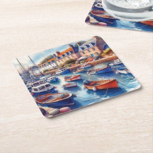 Frieden Rechteckiger Pappuntersetzer (angewinkelt)