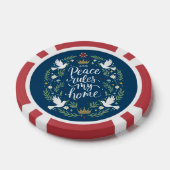 Frieden regiert mein Zuhause Pokerchips (Einzeln)