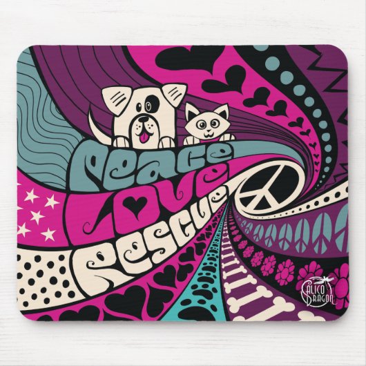 Frieden, Rettung durch Kaliko-Drachen Mousepad (Vorne)