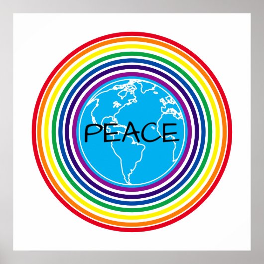 Frieden rund um das Personalisierte Poster des Reg (Vorne)