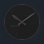 Frieden Runde Wanduhr<br><div class="desc">Mehrnutzung - Rug-Schlafzimmer- Bad-Küche-Business-mehr. -Genießen Sie! Matching Produkt ist in meinem Geschäft ! PAW ORIGINAL DESIGN'S (c) Stilvolle Design's. NEUE 2018 FABRIC'S & DESIGN'S !</div>