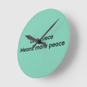 Frieden Runde Wanduhr (Winkel)