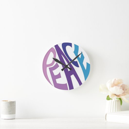 FRIEDEN RUNDE WANDUHR (Zuhause)