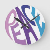 FRIEDEN RUNDE WANDUHR (Vorderseite)