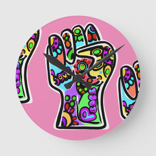 FRIEDEN RUNDE WANDUHR (Vorderseite)