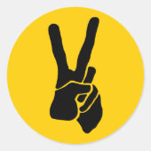 FRIEDEN RUNDER AUFKLEBER (Vorderseite)