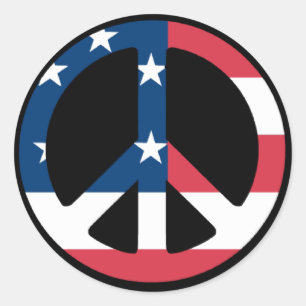 Frieden Runder Aufkleber