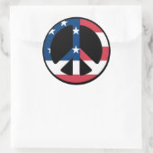 Frieden Runder Aufkleber (Tasche)