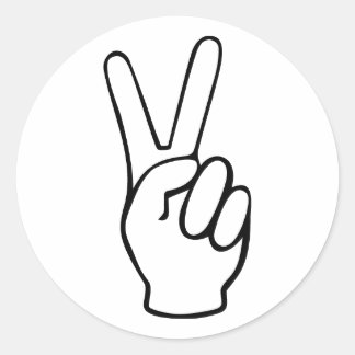 Frieden Runder Aufkleber