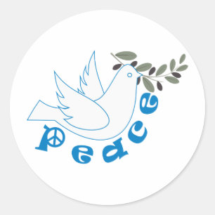Frieden Runder Aufkleber