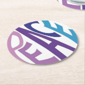 FRIEDEN RUNDER PAPPUNTERSETZER (Angewinkelt)