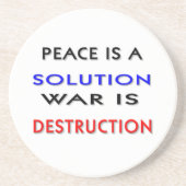 Frieden Sandstein Untersetzer (Vorne)