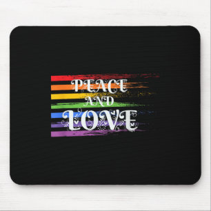 Frieden schaffen, nicht Krieg - farbenfroher Fried Mousepad