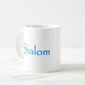 Frieden Schalom Kaffeetasse (Vorderseite Links)