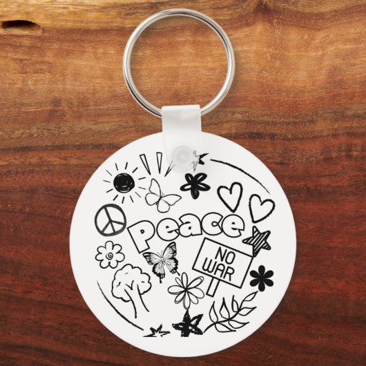 Frieden Schlüsselanhänger (Rückseite)