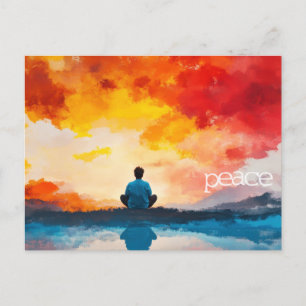 "Frieden"-Schriftpostkarte aus Jesaja 26:3. Postkarte