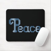 Frieden schwarzes Mousepad (Mit Mouse)