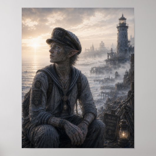 Frieden / Seemann / Leuchtturm Küste Poster (Vorne)