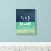 Frieden, sei noch Bibel Verse Leinwanddruck (Insitu (Holzboden))