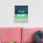 Frieden, sei noch Bibel Verse Leinwanddruck (Insitu (Wohnzimmer))
