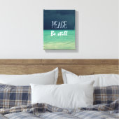 Frieden, sei noch Bibel Verse Leinwanddruck (Insitu (Schlafzimmer))