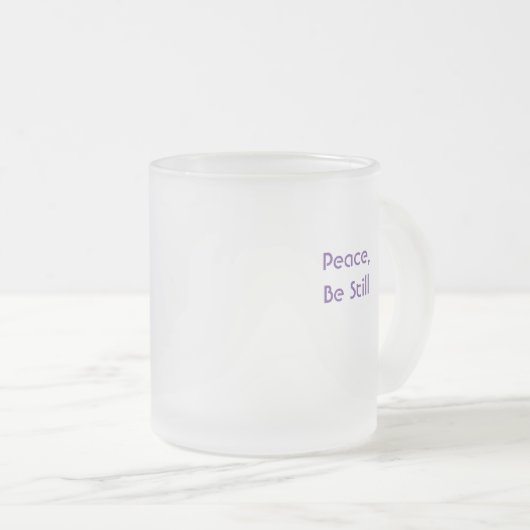 Frieden, sei noch immer blumige Orchideen-Tasse Mattglastasse (VorderseiteRechts)