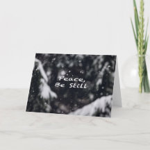 Frieden, sei still —