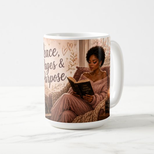 Frieden, Seiten & Ziel Kaffeetasse (VorderseiteRechts)