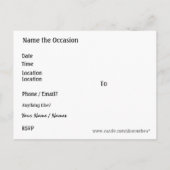 Frieden - Shalom Postcard Einladungspostkarte (Rückseite)