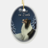Frieden Sheltie Keramikornament (Hinten)