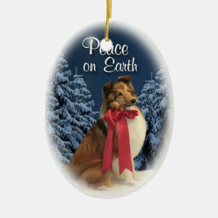 Frieden Sheltie Keramikornament