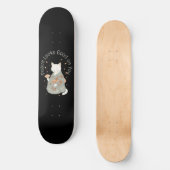 Frieden sieht gut aus für dich - Kimono Clad Cat Skateboard (Vorderseite)