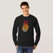 Frieden statt Krieg - Handzeichen 11 T-Shirt (Vorne ganz)
