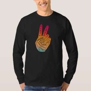 Frieden statt Krieg - Handzeichen 11 T-Shirt