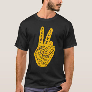 Frieden statt Krieg - Handzeichen 12 T-Shirt