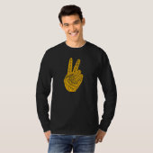 Frieden statt Krieg - Handzeichen 22 T-Shirt (Vorne ganz)