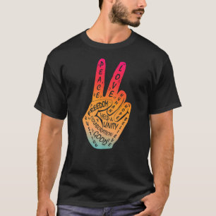 Frieden statt Krieg - Handzeichen 29 T-Shirt