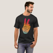 Frieden statt Krieg - Handzeichen 29 T-Shirt (Vorne ganz)