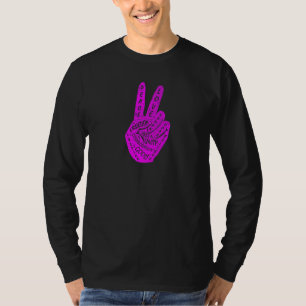 Frieden statt Krieg - Handzeichen 9 T-Shirt