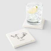 Frieden Steinuntersetzer (Seitenansicht)