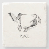 Frieden Steinuntersetzer (Vorderseite)
