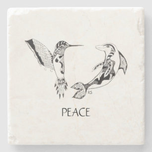 Frieden Steinuntersetzer